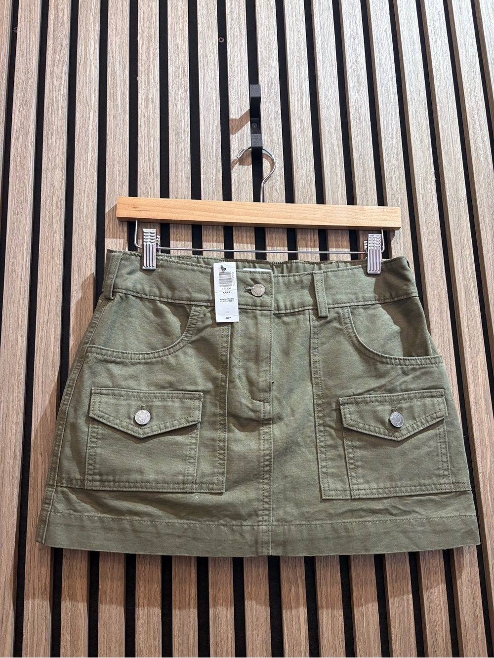 Sunday Best Kaya Army Green Utility Skirt